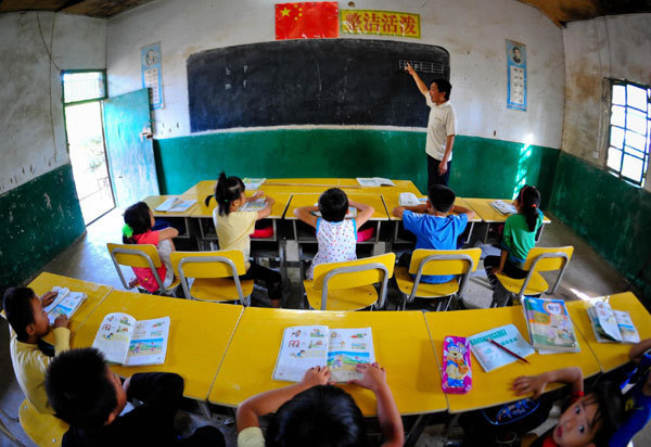 A desk for every student in C China