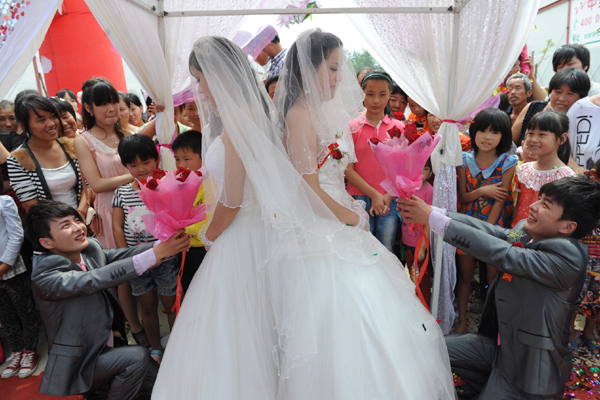 Identical twins marry identical twins