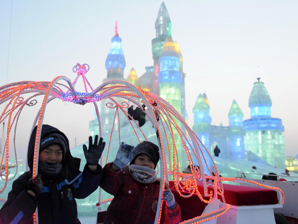 Ice and snow world in NE China