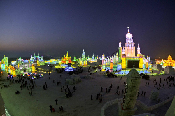 Ice and snow world in NE China