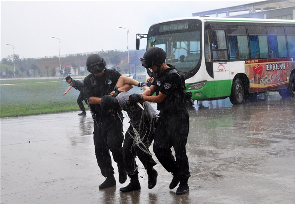 Military drill held in N China