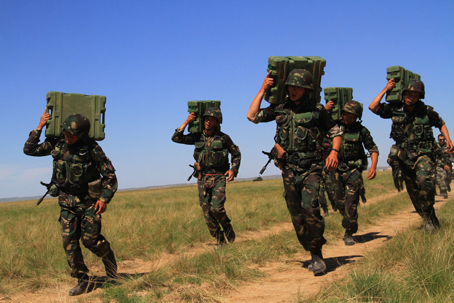 Training exercise of People's Liberation Army