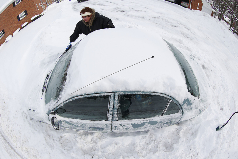 Winter in US evokes disaster movie