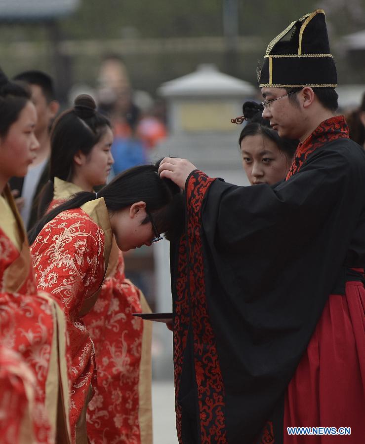 Confucian coming of age ceremony in Xi'an