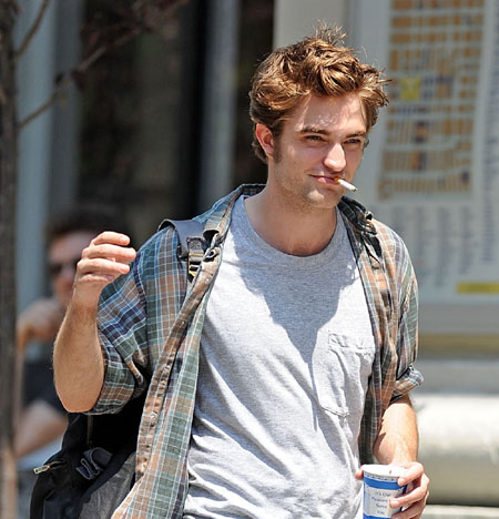 Robert Pattinson on Location for 