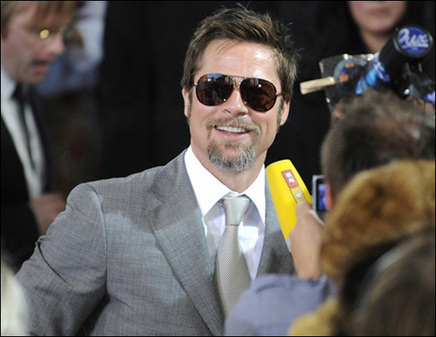 Cast member Brad Pitt arrives at premier of film 