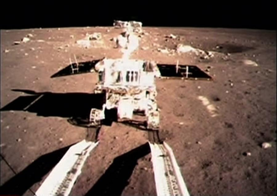 China's 'Jade Rabbit' separates from lander