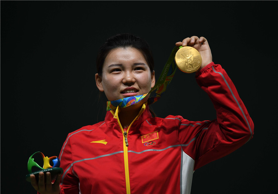 Zhang Mengxue wins China's 1st gold medal at Rio Olympics