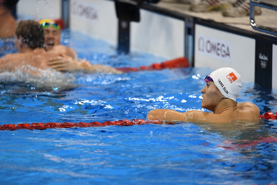 Australia's Horton upsets China's Sun to win men's 400m freestyle gold