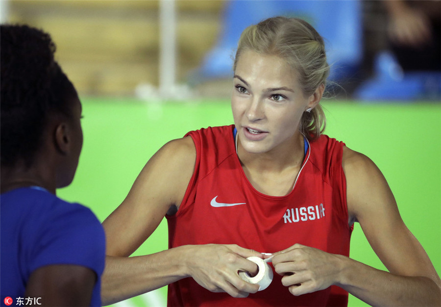 Klishina seeks Russian redemption in long jump final