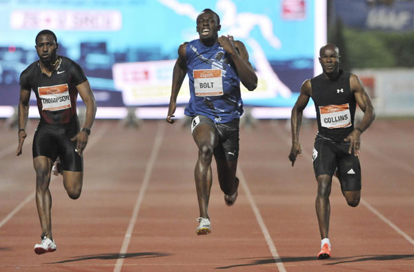 Bolt wins 100m redemption race at IAAF Challenge meet