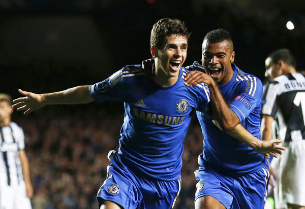 Juventus denies Oscar's brace at holders Chelsea