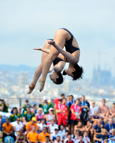 Wu, Shi win 3-meter synchro at World Championships