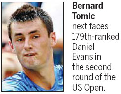 No tanks as Tomic wins epic struggle