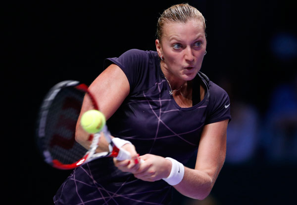 Kvitova Overpowers Radwanska