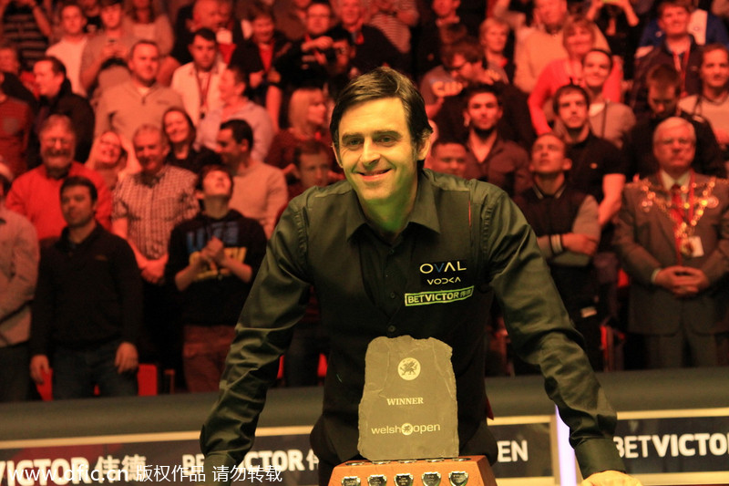 O'Sullivan downs Ding to win Welsh Open with 147