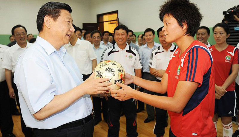 President Xi on the ball when it comes to sport