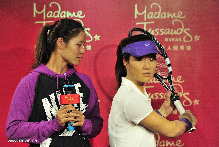 Wax figure of Li Na on display in Wuhan