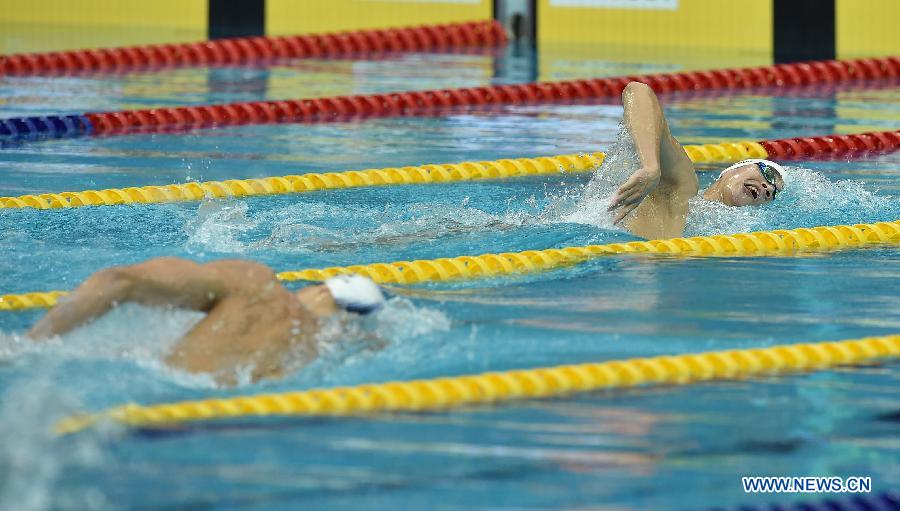 Sun Yang, Park Taehwan reach final of men's 400m freestyle