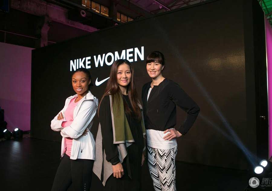 Pregnant Li Na center stage at sports brand promotion