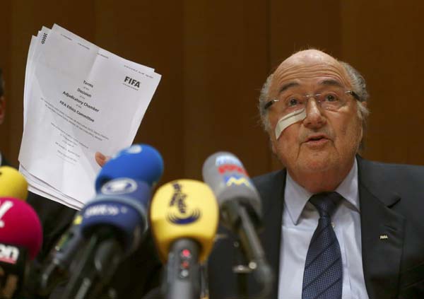 Blatter and Platini banned by FIFA for eight years