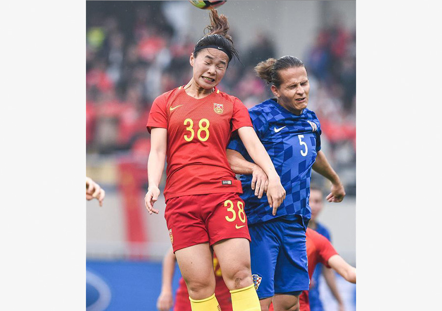 China beat Croatia 2-0 at CFA Team China International Football match