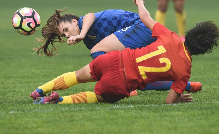 China beat Croatia 2-0 at CFA Team China International Football match