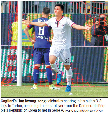 DPRK teen wows 'em in Cagliari