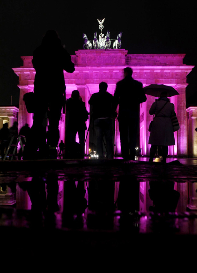 Upcoming festival of lights rehearsed in Berlin