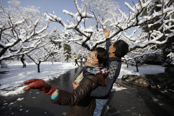 Beijing turns white