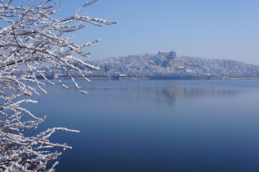 Popular attractions draped in snow