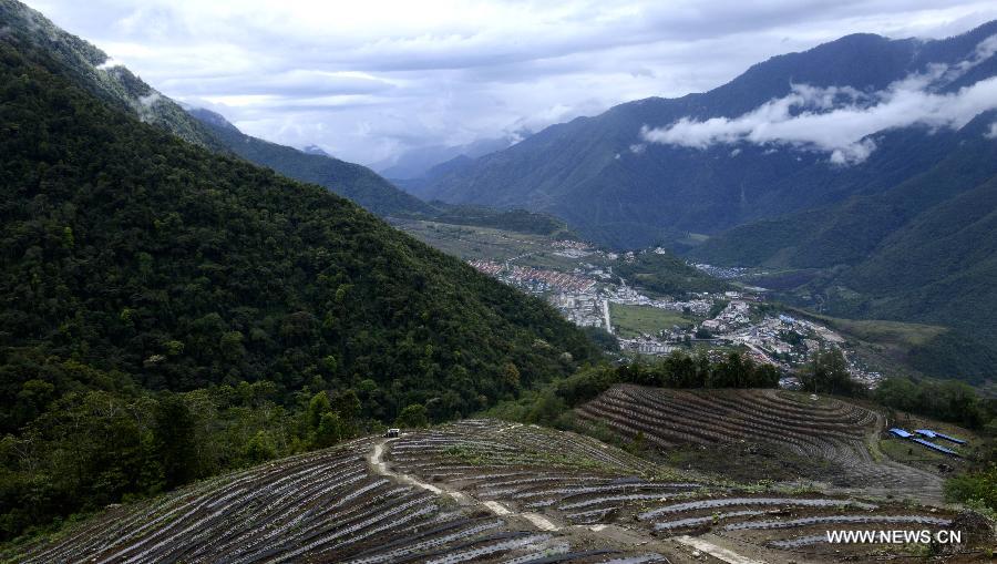 Medog county in Tibet