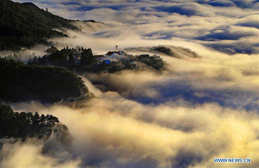 Snow scenery of Mount Lu in China's Jiangxi