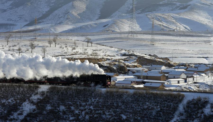 Snow scenery of Hexigten Qi in Inner Mongolia