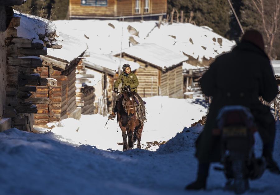 Villagers in Tianshan mountains live traditional nomadic life