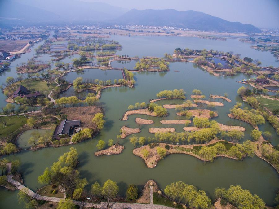 Scenery of Taihu Lake in Zhejiang