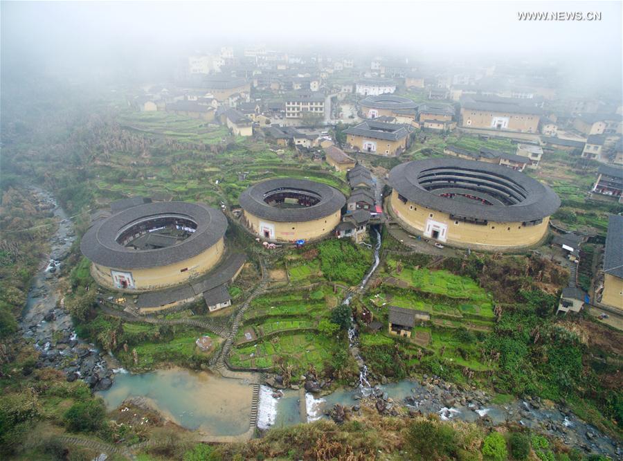 View of Fujian Tulou in SE China