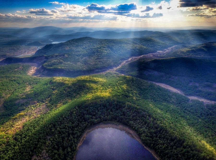 Spectacular aerial views of Arxan in Inner Mongolia