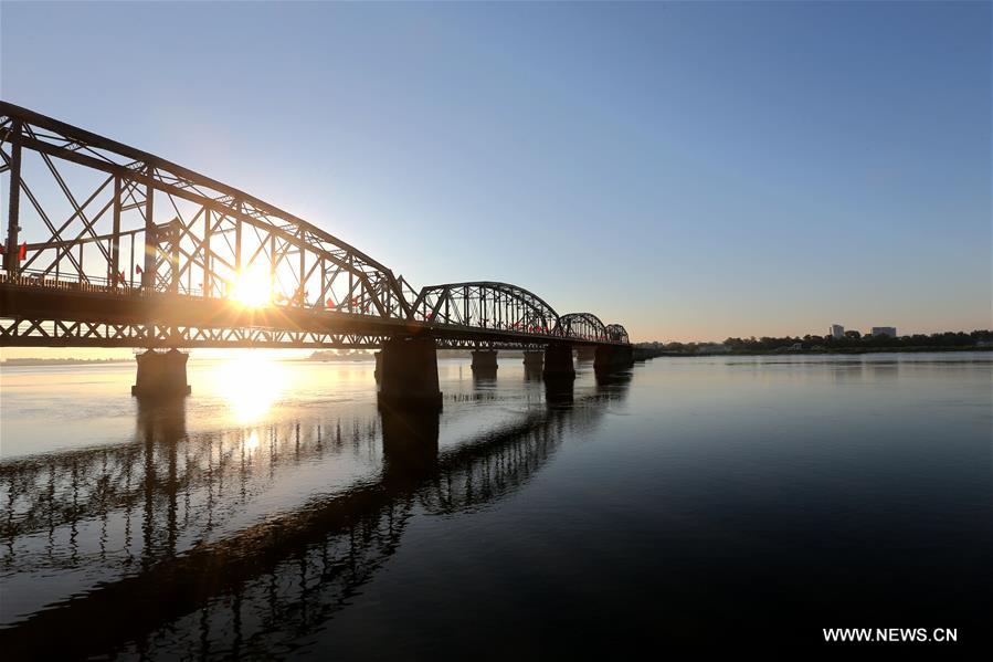 Scenery of Yalu River in Dandong