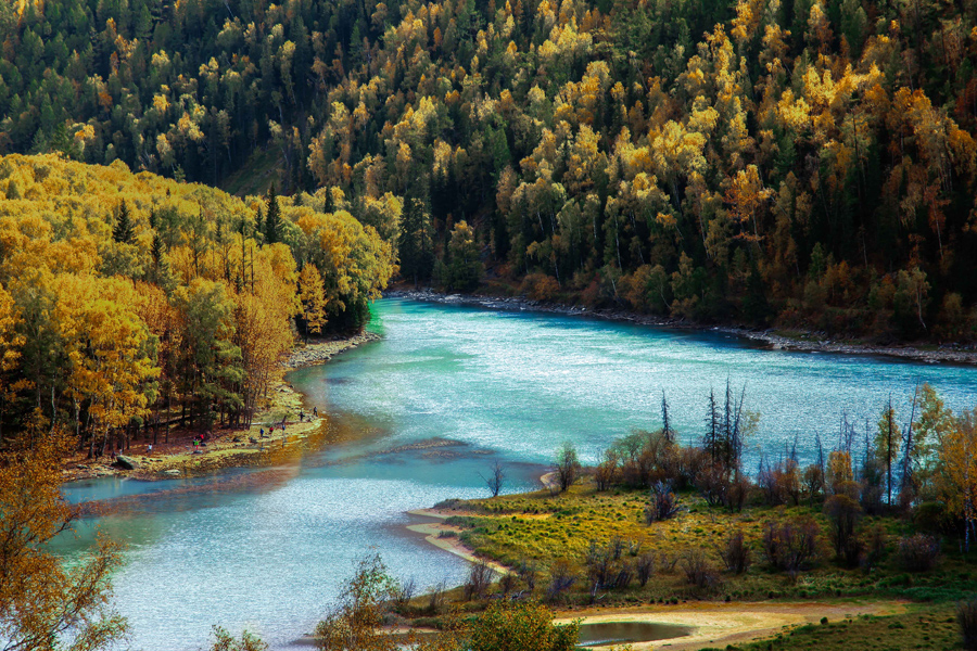 Xinjiang Altay prefecture: Land of Kazakh herdsmen, horses and golden fall