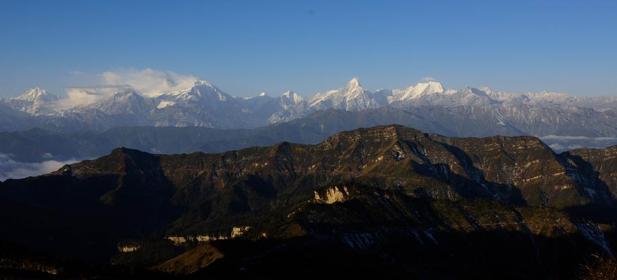 Amazing view of Guangtou Mountain in SW China