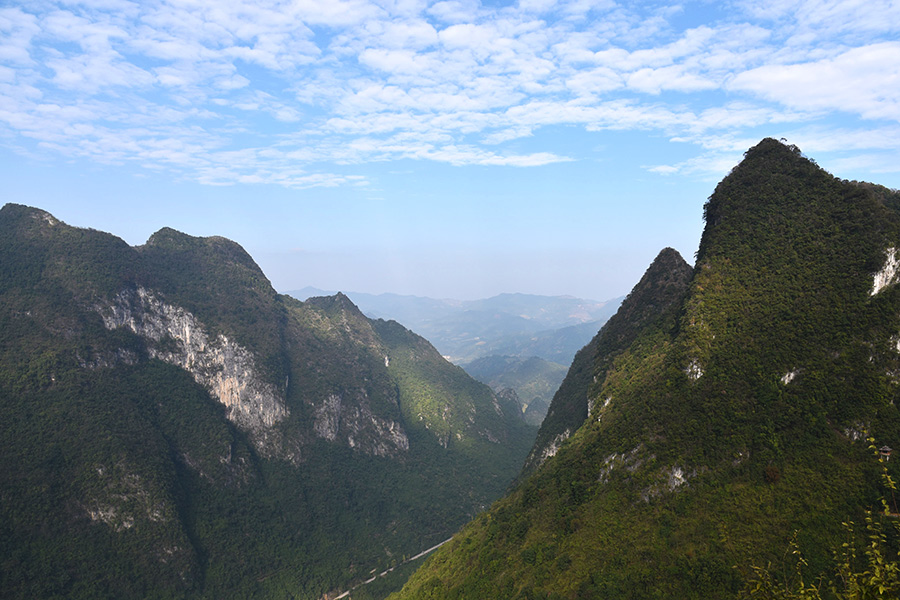 Scenery of Longtan Grand Canyon, South China’s Guangxi