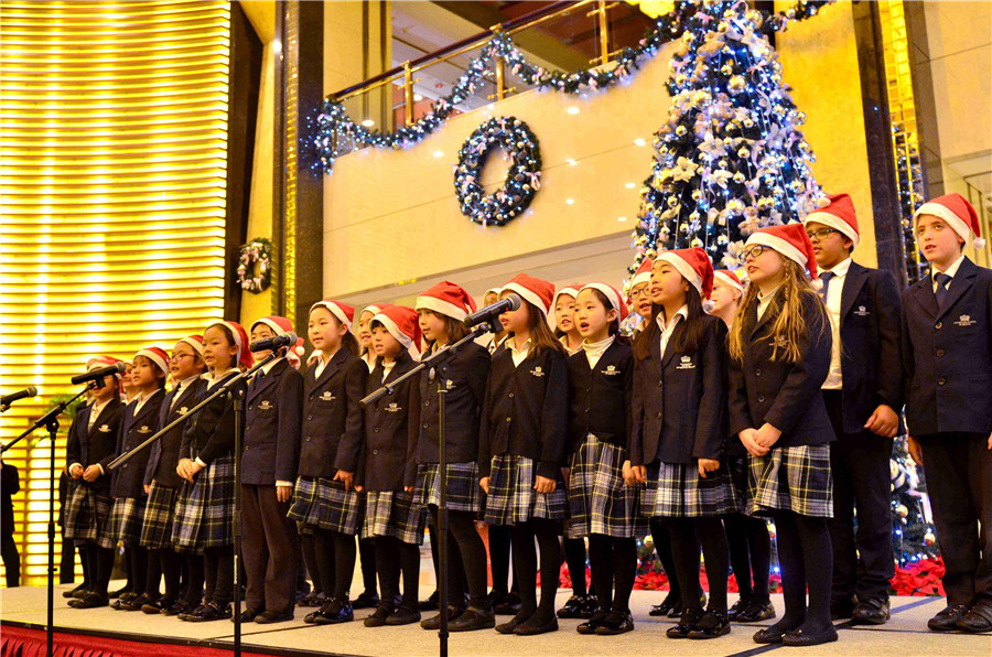 Christmas tree lighting ceremonies around Beijing