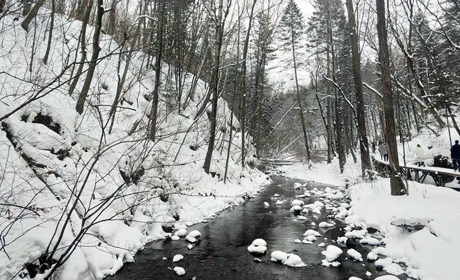 A winter wonderland in Northeast China's Tonghua