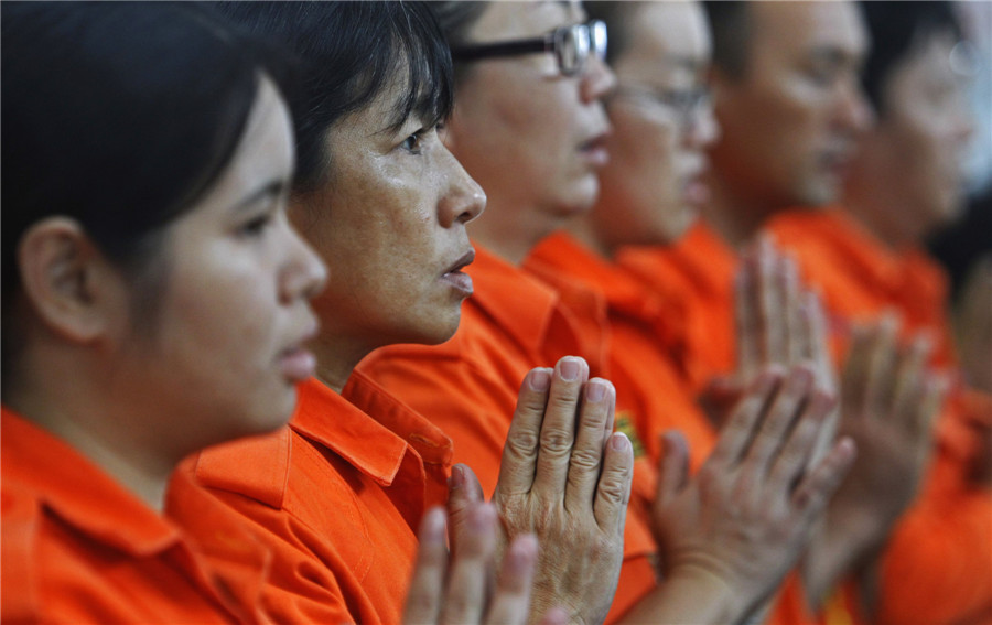 Praying for passengers of flight MH370