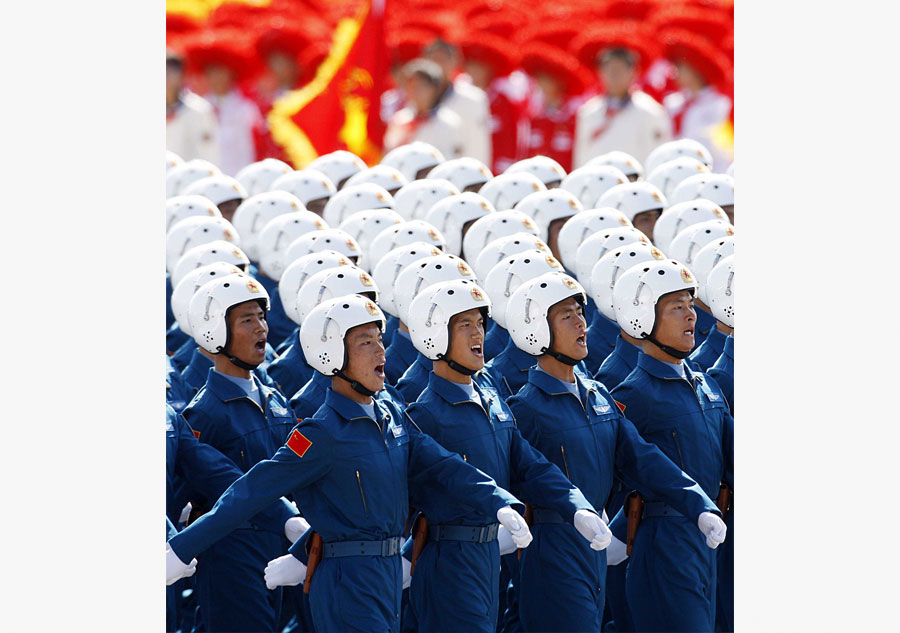 Historical images of military parades