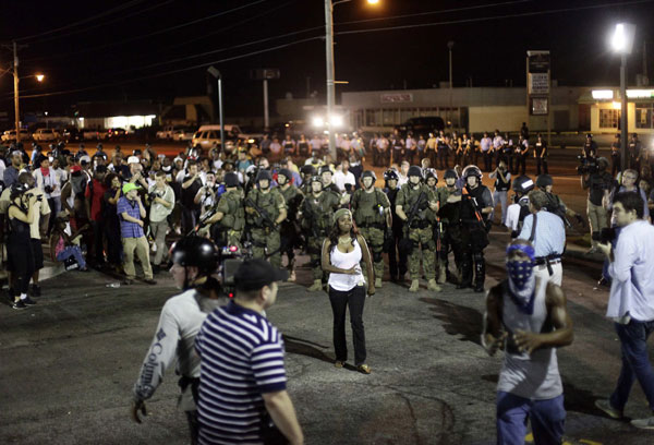 Police move against protesters as calm dissolves in Missouri