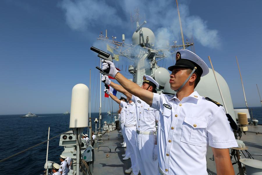 Chinese navy convoy fleet starts global tour