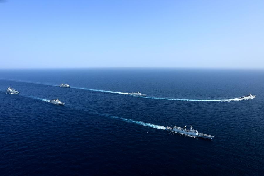 Chinese navy convoy fleet starts global tour