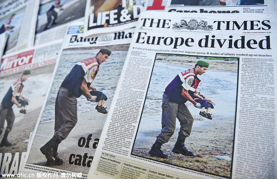 Drowning of child refugee sparks sit-in protest